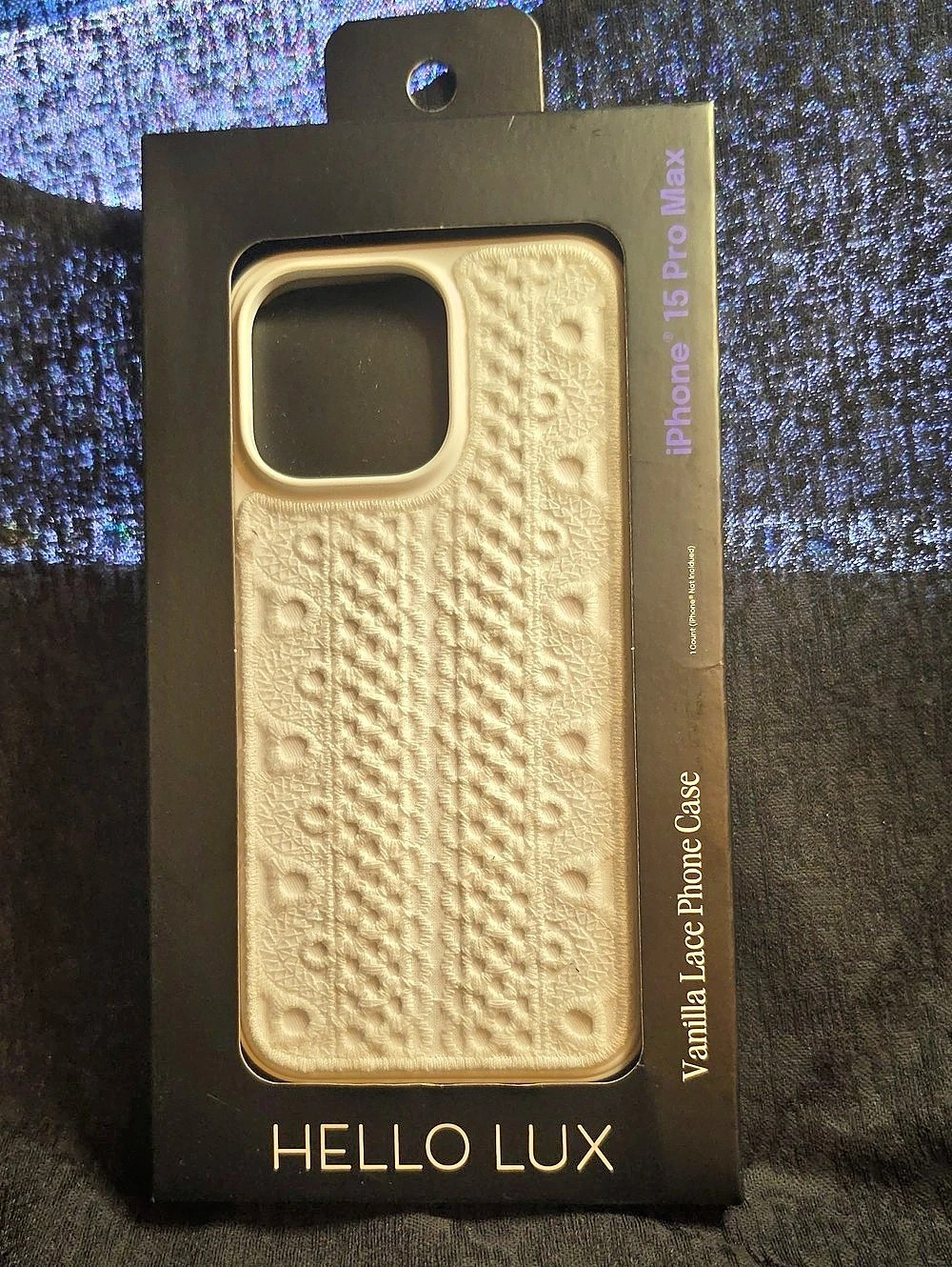 Hello Lux Vanilla Lace Phone Case for iPhone 15 Pro Max NWT